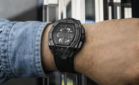 hublot sang bleu all black replica|hublot embodiment.